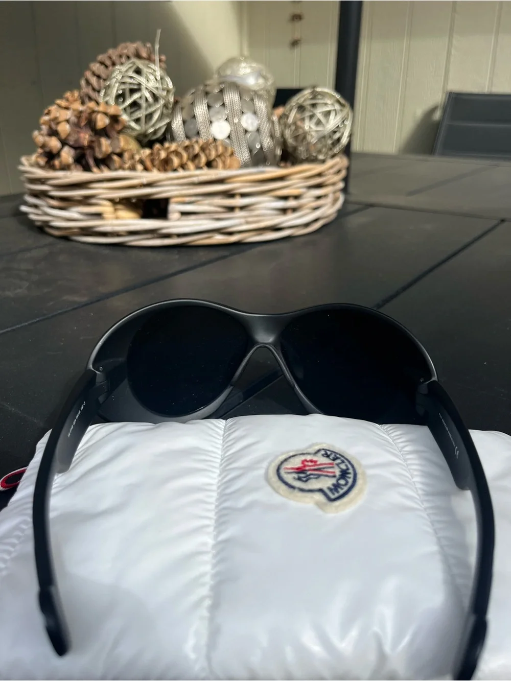Moncler Black Oversized Sunglasses